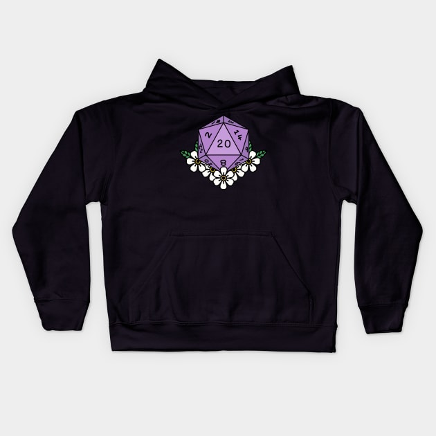 D20 Kids Hoodie by OctoberArts